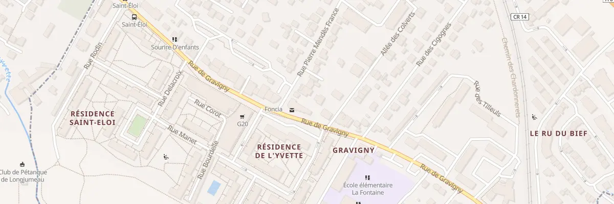 Plan du 69 Rue Pierre Mendés France à Chilly-Mazarin