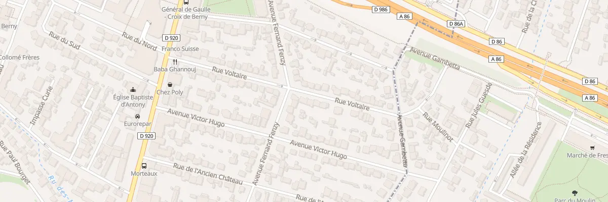 Plan du 26 Rue Voltaire à Antony