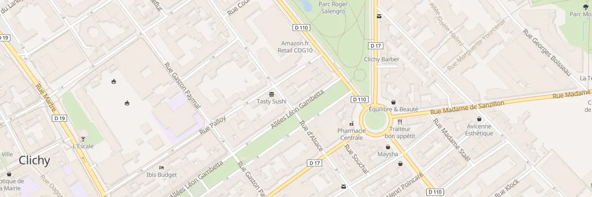 Plan du 41 All Léon Gambetta à Clichy
