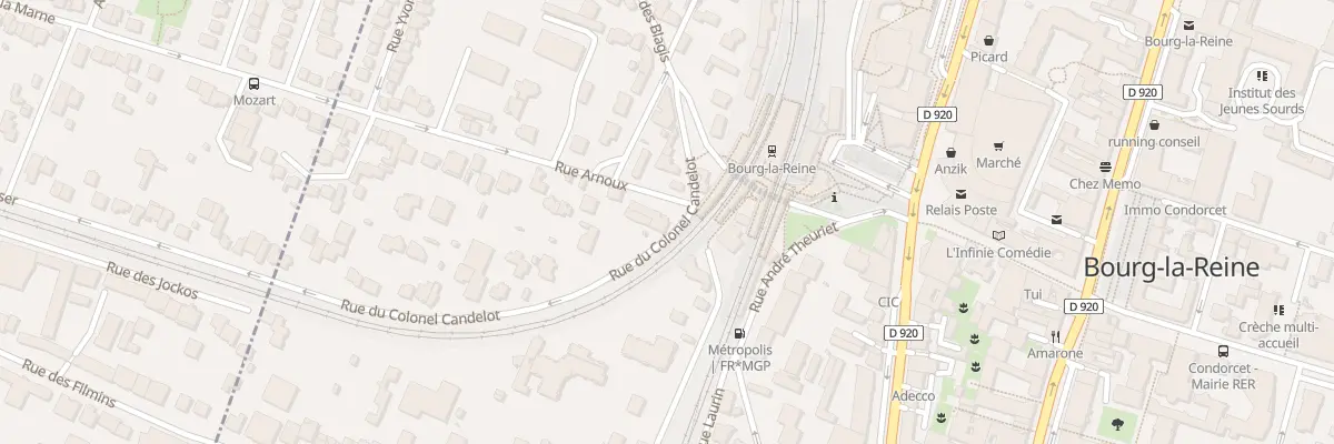 Plan du 10 Rue du Colonel Candelot à Bourg-la-Reine