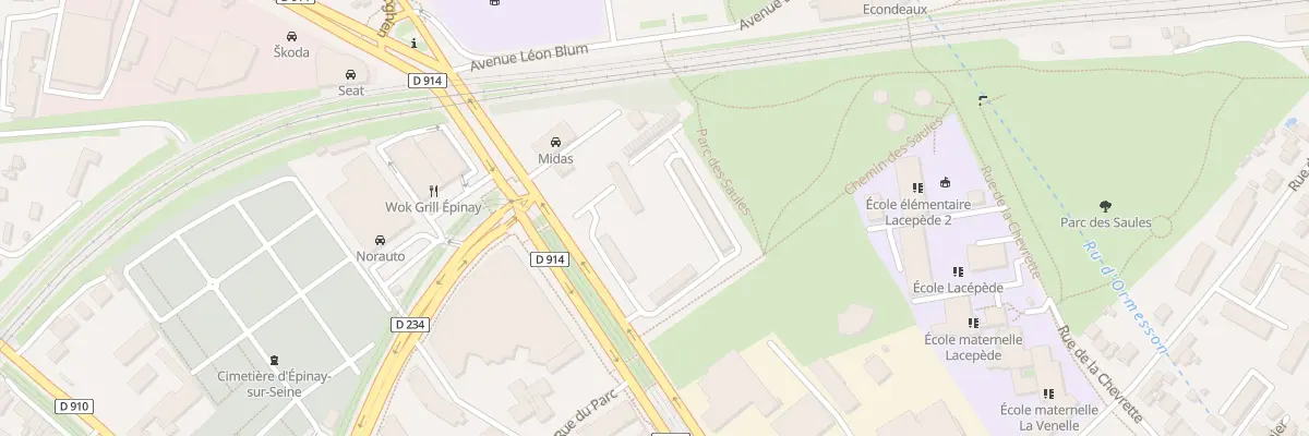 Plan du 26 Av de Lattre de Tassigny à Épinay-sur-Seine