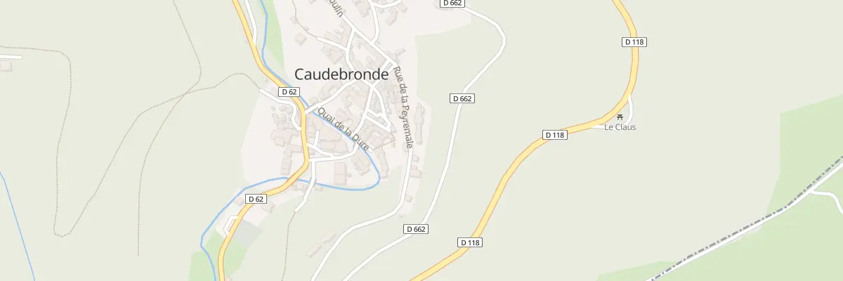 Plan du 77 Le Village à Caudebronde