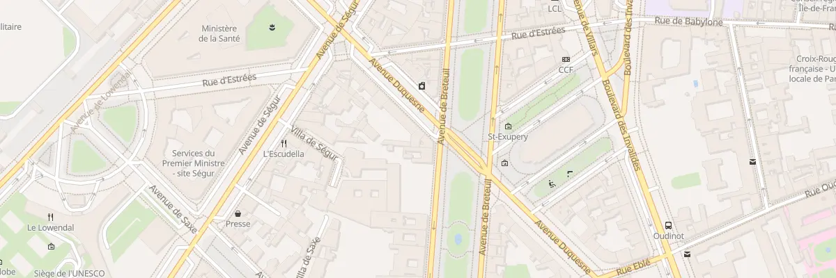 Plan du 36 Av Duquesne à Paris 7e Arrondissement