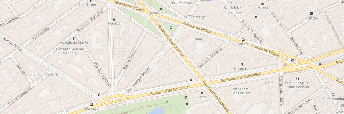 Plan du 131 Bd Malesherbes à Paris 17e Arrondissement