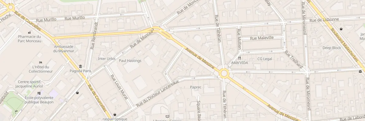 Plan du 6 Rue de Messine à Paris 8e Arrondissement