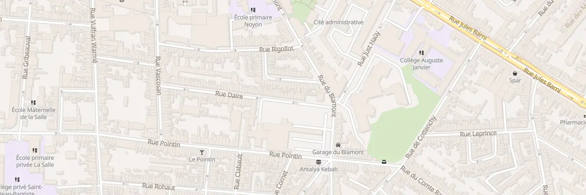 Plan du 79 Rue Daire à Amiens
