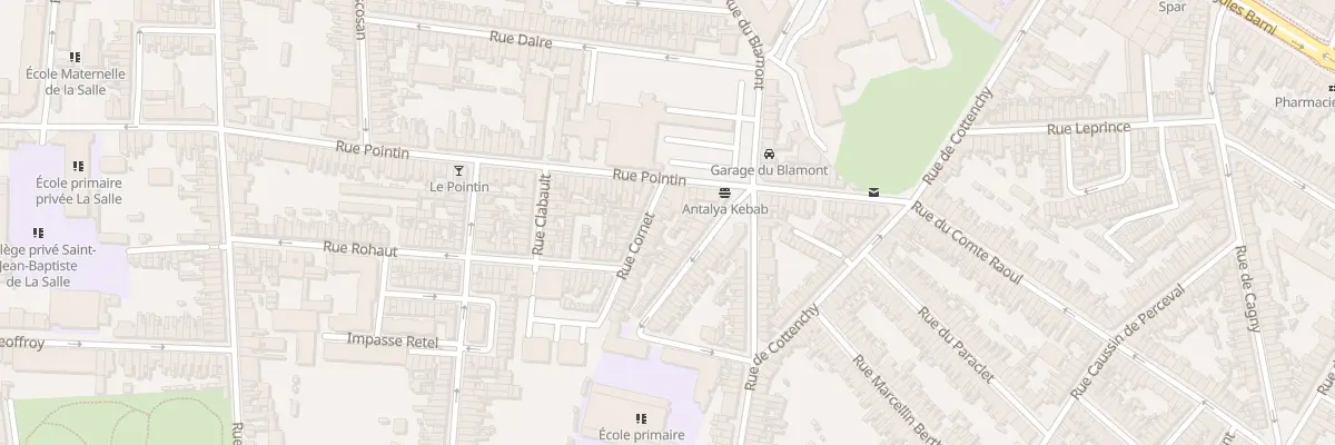 Plan du 9 Rue Cornet à Amiens