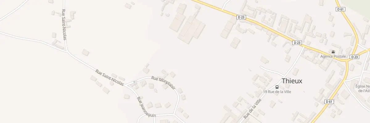 Plan du 7 Rue de Monplaisir à Thieux