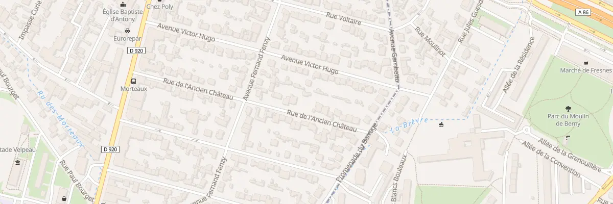 Plan du 33B Rue de l’Ancien Château à Antony