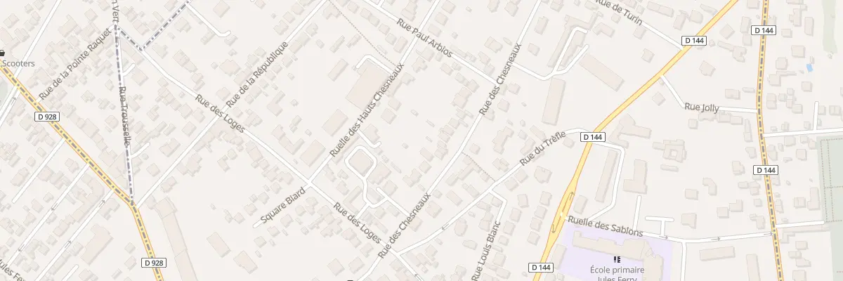Plan du 74 Rue des Chesneaux à Montmorency