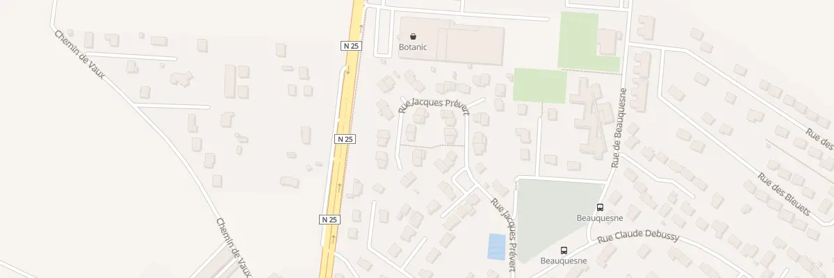 Plan du 27 Rue Jacques Prévert à Poulainville