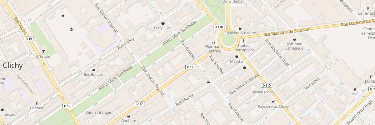 Plan du 25B Rue d’Alsace à Clichy