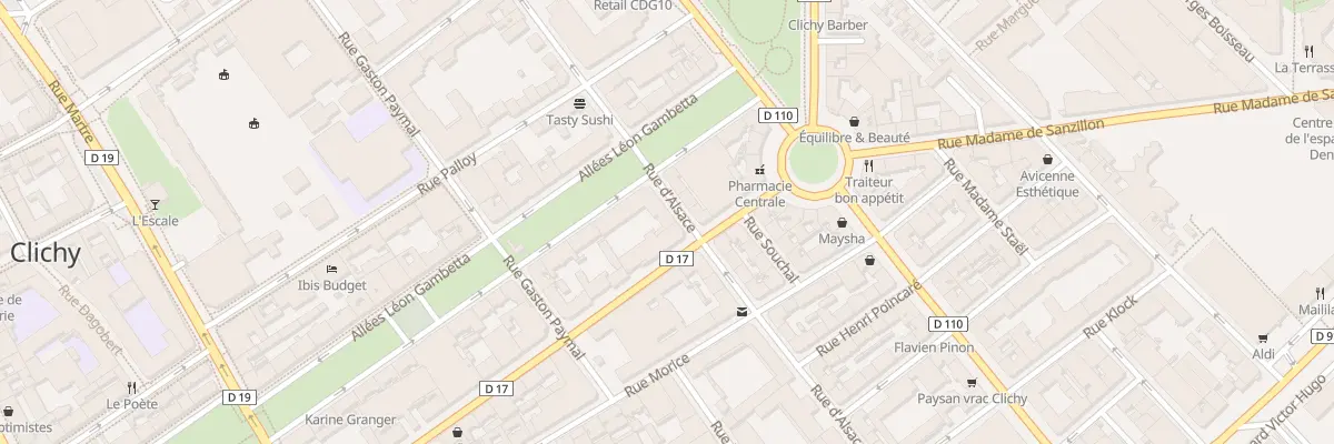 Plan du 27 Rue d’Alsace à Clichy
