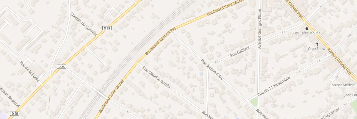 Plan du 8B Rue Jeanne d’Arc à Sainte-Geneviève-des-Bois