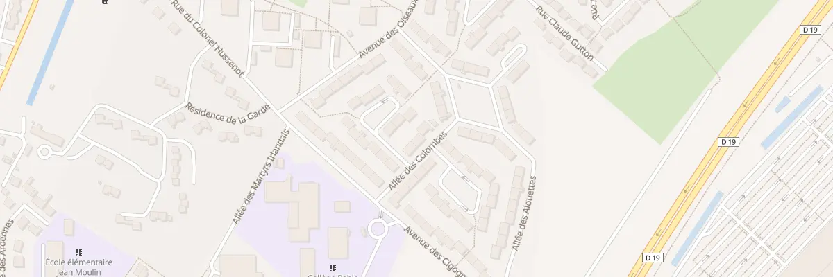 Plan du 3 All des Colombes à Brétigny-sur-Orge