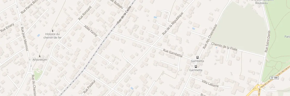 Plan du 42 Rue de la République à Montmorency