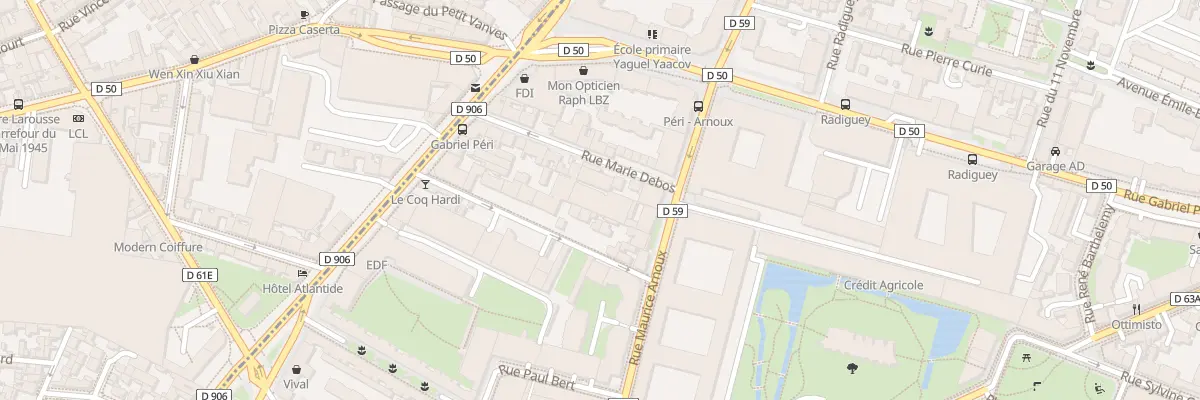 Plan du 50B Rue Maurice Arnoux à Montrouge