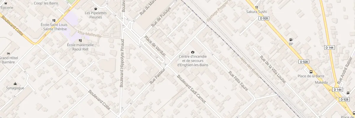 Plan du 13 Rue Pasteur à Enghien-les-Bains