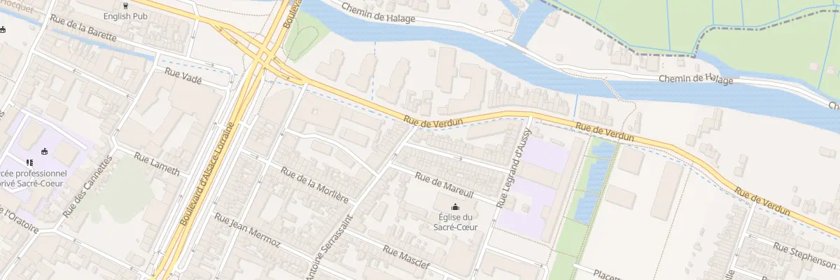 Plan du 110 Rue Claudius Serrassaint à Amiens
