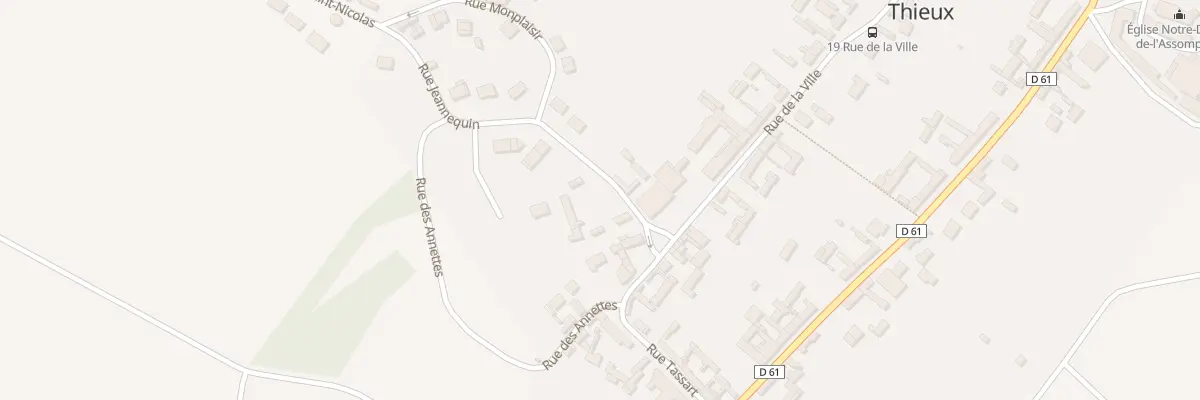 Plan du 3T Rue Jeannequin à Thieux