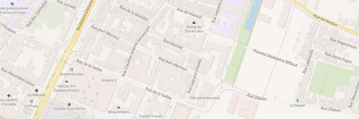 Plan du 45 Rue Jean Mermoz à Amiens