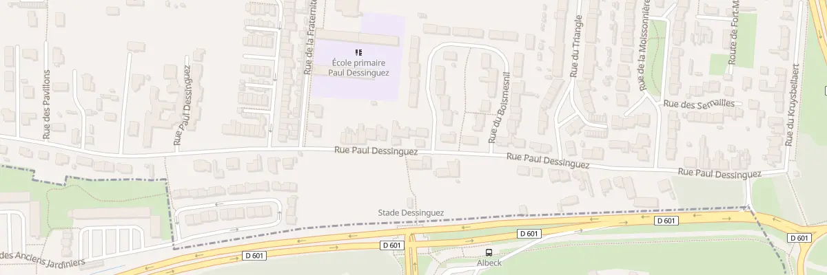 Plan du 406 Rue Paul Dessinguez à Dunkerque