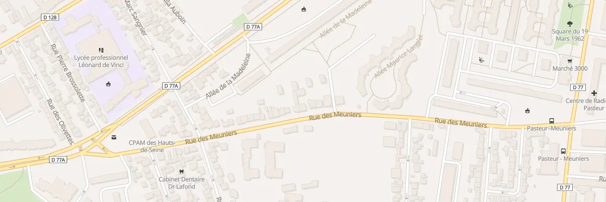 Plan du 49 Rue des Meuniers à Bagneux