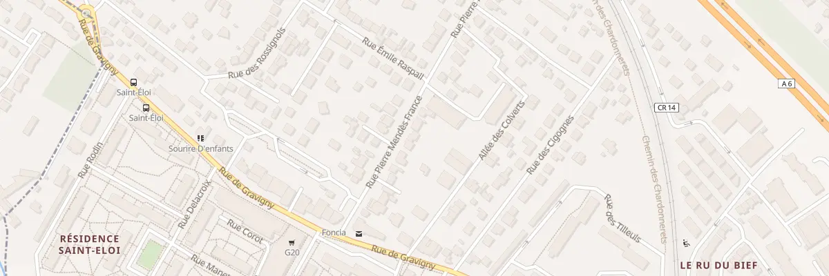 Plan du 55 Rue Pierre Mendés France à Chilly-Mazarin