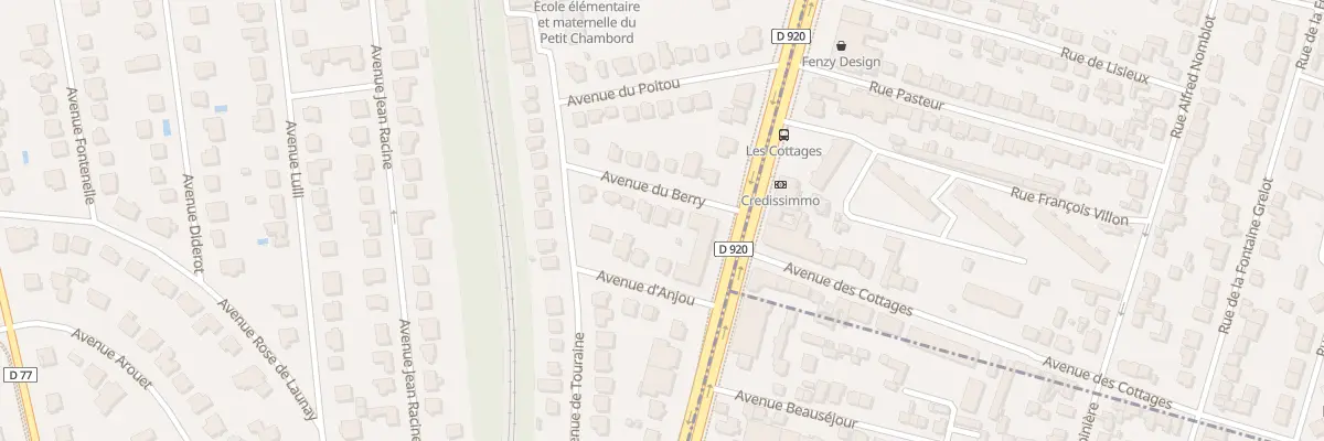 Plan du 10 Av de Berry à Sceaux