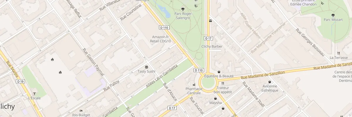 Plan du 47 All Léon Gambetta à Clichy