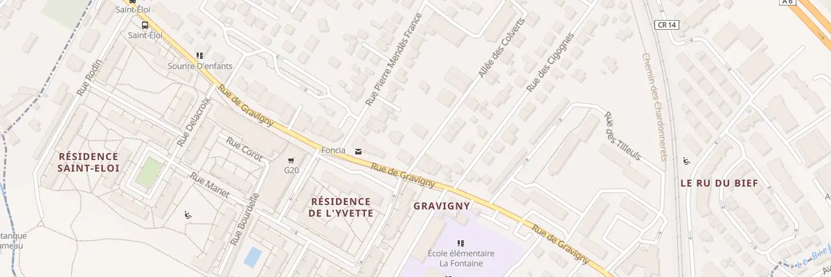 Plan du 95 Rue de Gravigny à Chilly-Mazarin