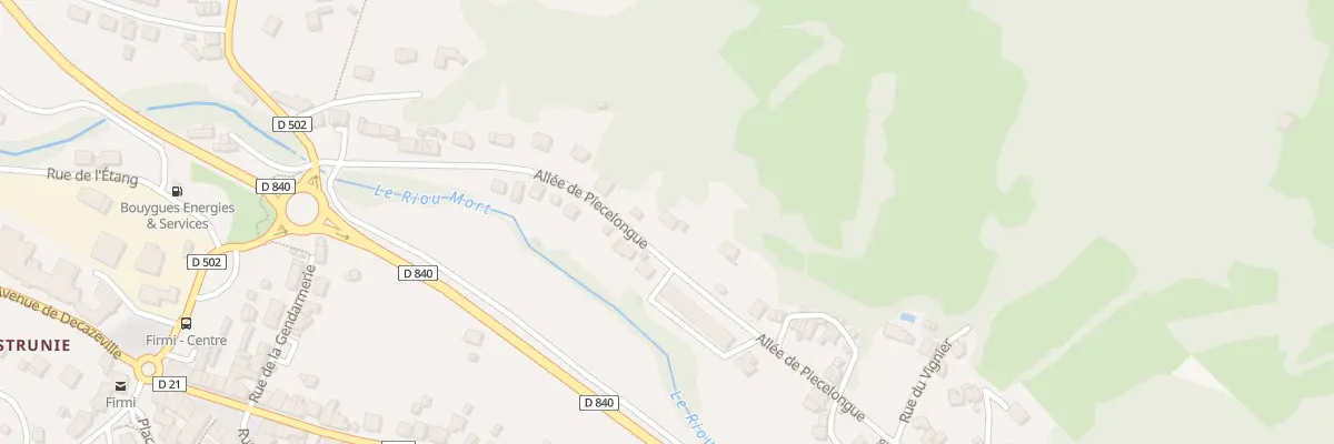 Plan du 26 All de Piecelongue à Firmi