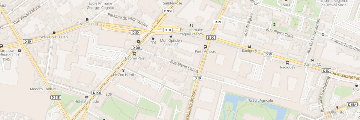 Plan du 14 Rue Marie Debos à Montrouge