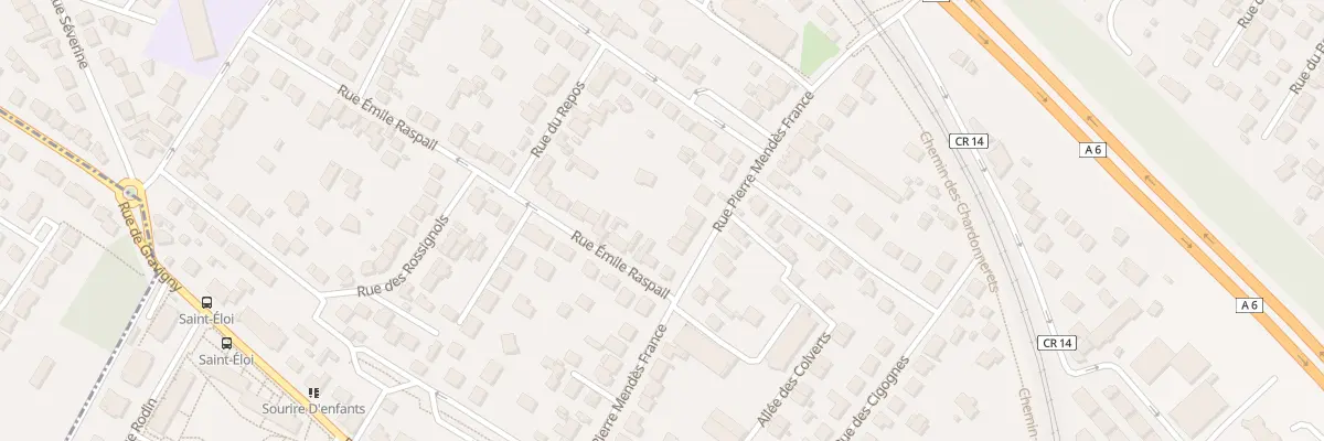 Plan du 36 Rue Pierre Mendés France à Chilly-Mazarin