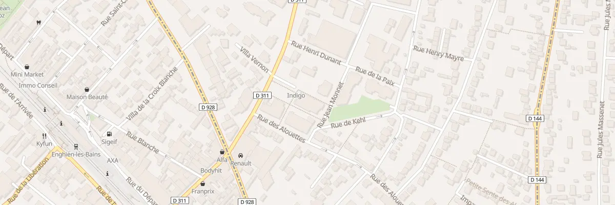 Plan du 5 Rue Jean Monnet à Montmorency