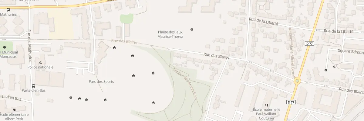 Plan du 72 Rue des Blains à Bagneux