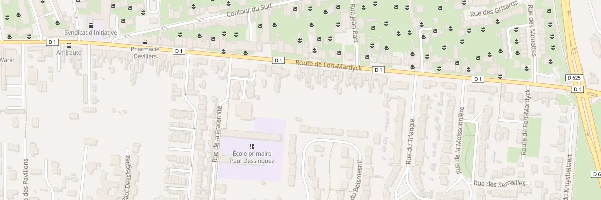 Plan du 131 Rte de Fort-Mardyck à Dunkerque