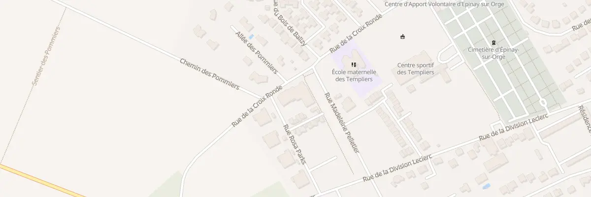 Plan du 25 Rue Madeleine Pelletier à Épinay-sur-Orge