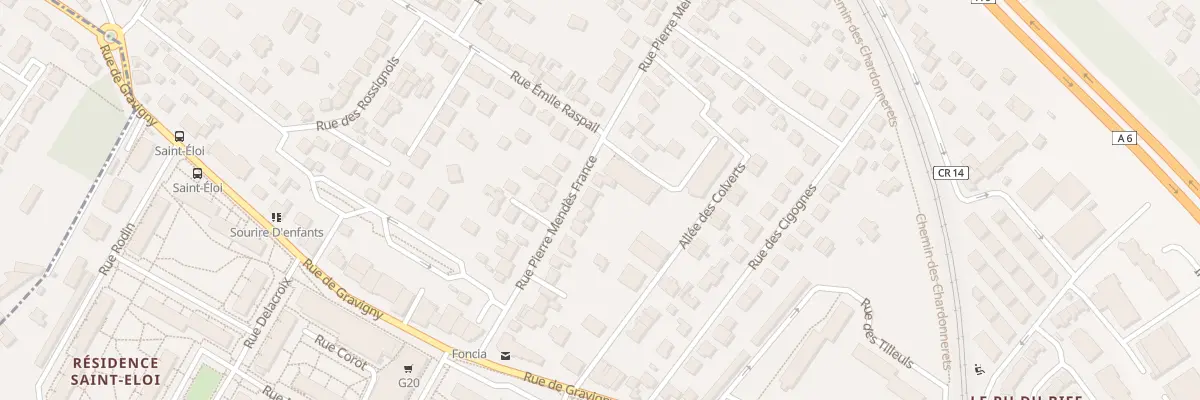 Plan du 53 Rue Pierre Mendés France à Chilly-Mazarin