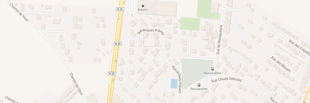 Plan du 2 Imp Jacques Brel à Poulainville