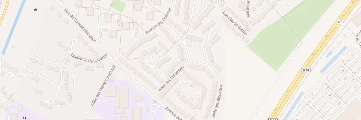 Plan du 14 All des Bergeronnettes à Brétigny-sur-Orge