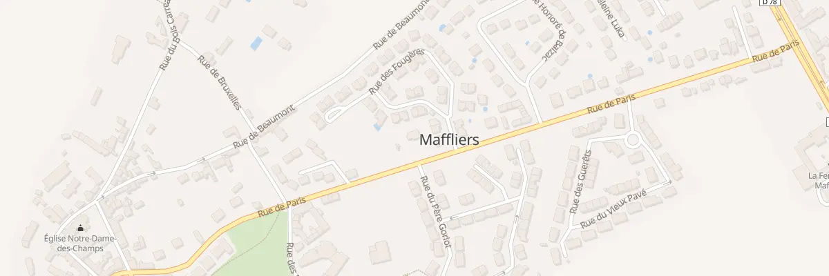 Plan du 13 Rue de Paris à Maffliers