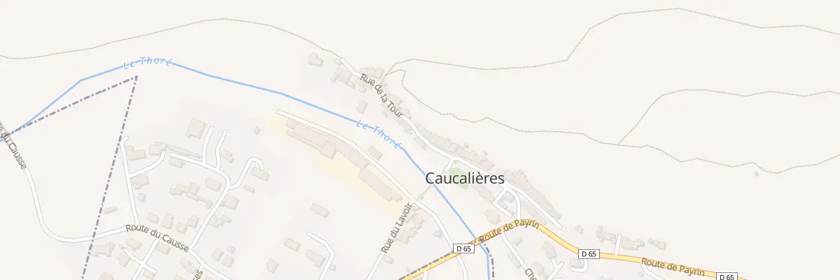 Plan du 1 Rue de la Tour à Caucalières