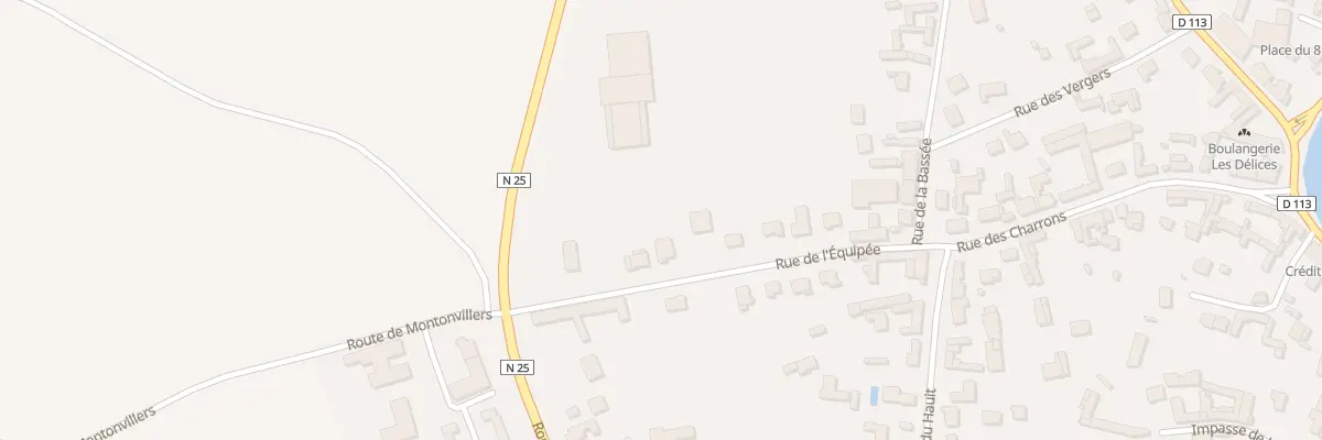 Plan du 12 Rue de l’Equipée à Villers-Bocage
