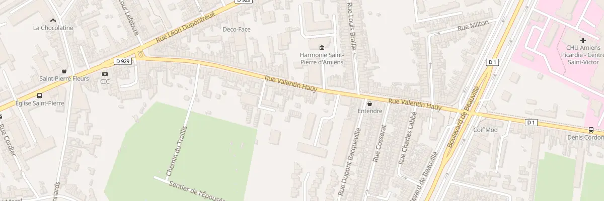 Plan du 104 Rue Valentin Haüy à Amiens