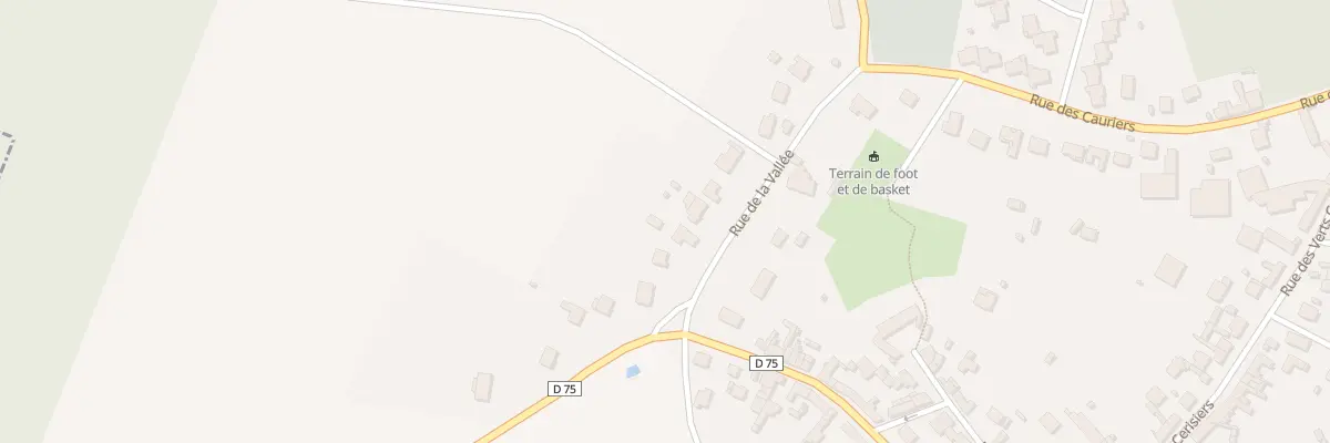 Plan du 5 Rue de la Vallée à Sains-en-Amiénois