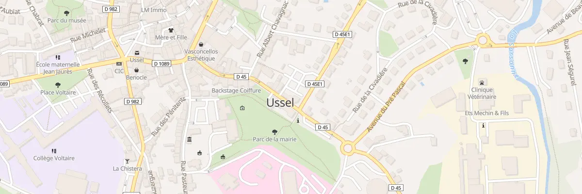 Plan du 17 Av Marmontel à Ussel
