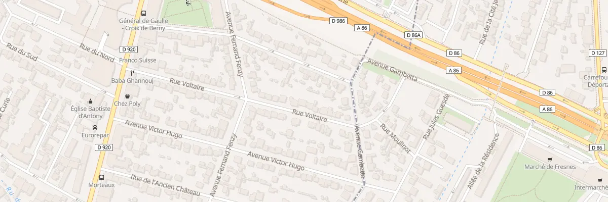 Plan du 35 Rue Voltaire à Antony