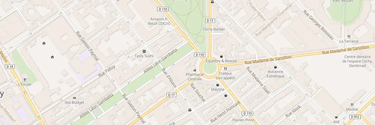 Plan du 48 All Léon Gambetta à Clichy