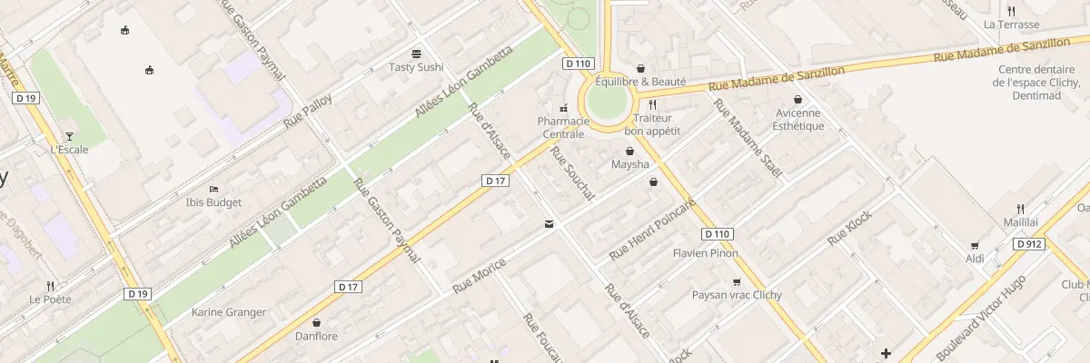 Plan du 34 Rue d’Alsace à Clichy